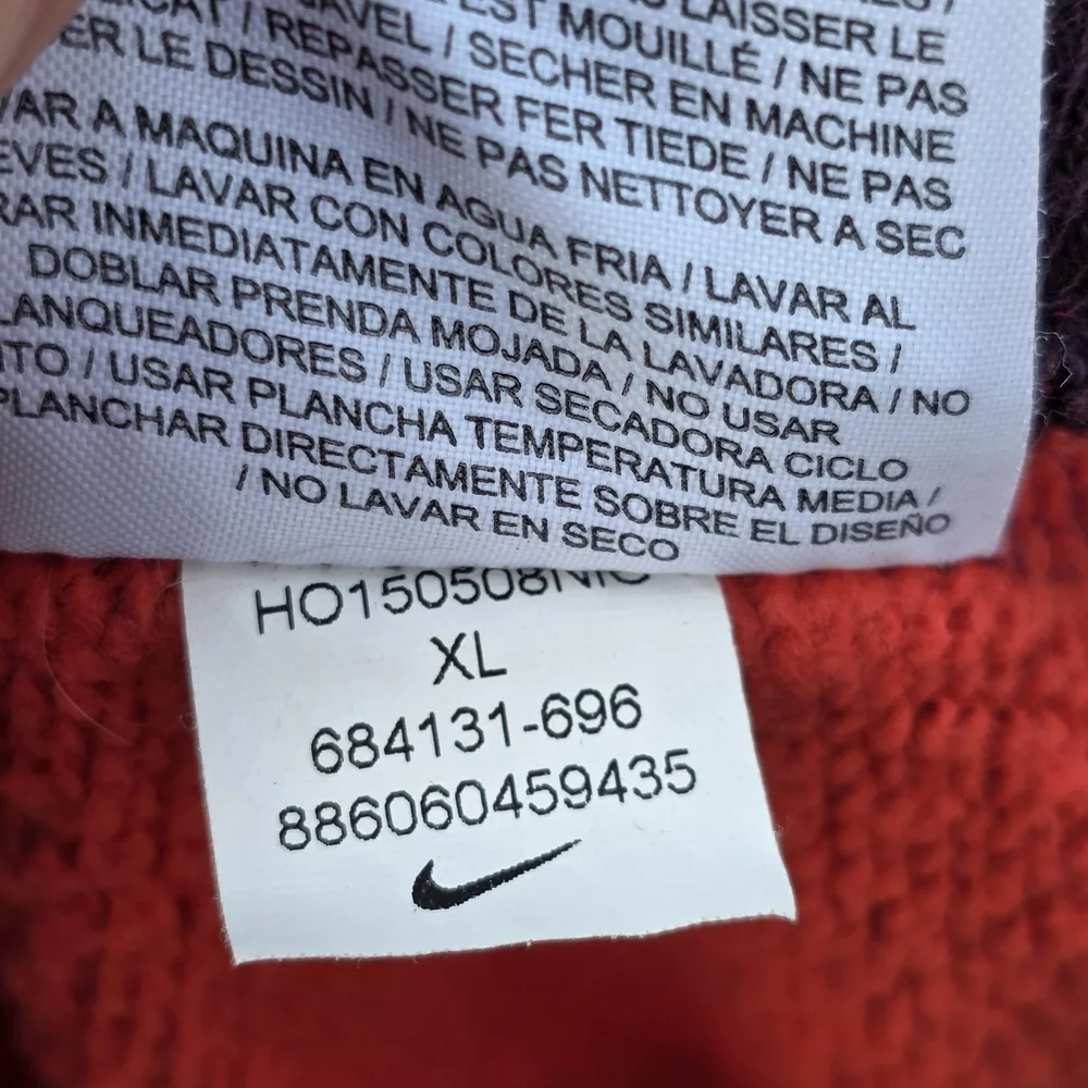 Nike Women's  Red Camo Sweater Size XL